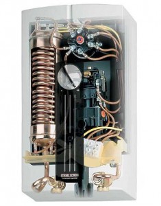 устройство проточного водонагревателя (разрез)